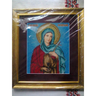 St. Anastasia Beads Embroidered Icon